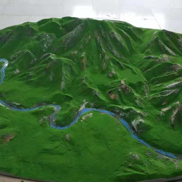 怎样按实际靖远地形雕刻制作